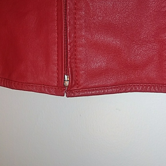 Red Tarazzia International Leather Jacket - Picture 3 of 8